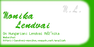 monika lendvai business card